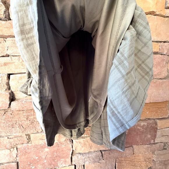 NEW Altar'd State M Peasant Boho Sage Green Tiered Puff Sleeve Womens Mini Dress - Picture 8 of 11